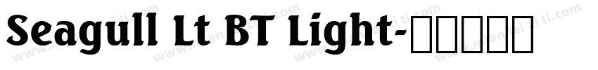 Seagull Lt BT Light字体转换